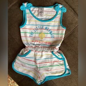 Disney Striped Terry Romper Size 3